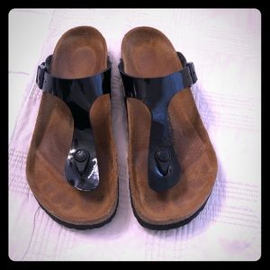 Brand New Birkenstock Black Patent Leather